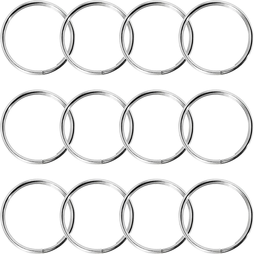 WICKED - ring keyring 316L ขนาด 1.8 มม. x 25 มม. ห่วงใส่พวงกุญแจ สำหรับดำน้ำ ไม่เป็นสนิม