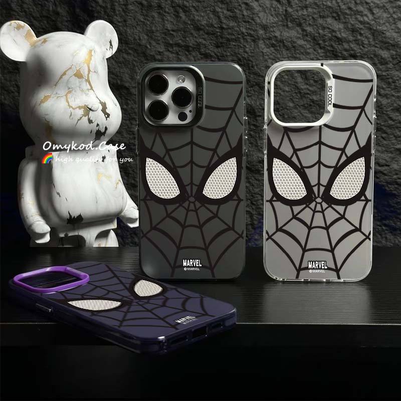 Ready Stock Compatible For iPhone 15 14 13 11 12 Pro Max Cool Cartoon Advanced Frosting Minimalist Letter Lens Frame Anti Drop Phone Case Protection Back Cover