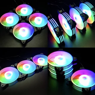 พัดลมเคส พัดลมระบายความร้อนประสิทธิภาพสูง RGB ขนาด 12 cm RGB Cooling Fan