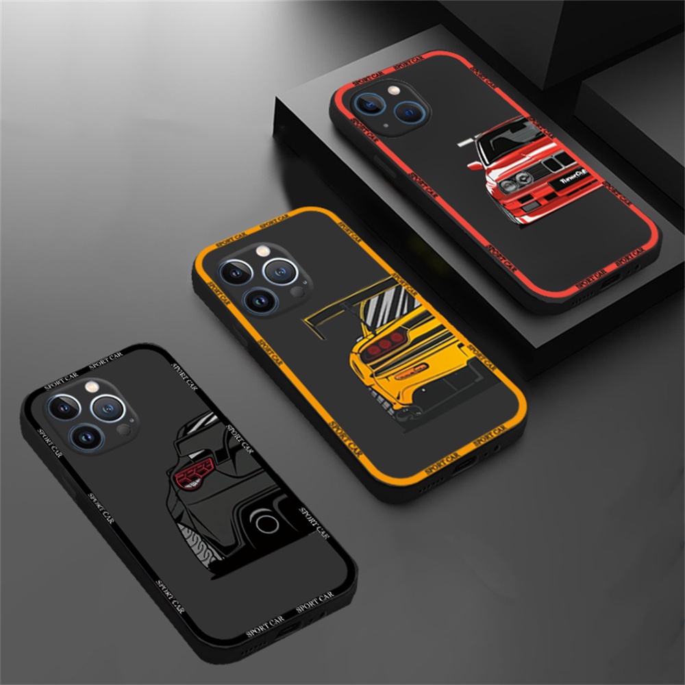 เคสโทรศัพท์มือถือ ลายรถแข่ง HOSTR สําหรับ IPhone 15 Pro Max Plus 14Pro Max IPhone13 Pro Max IPhone11 IPhone12 IPhoneXR XS 6 6S 7 8 Plus SE 2020 iphone6 6S 7 8 Plus