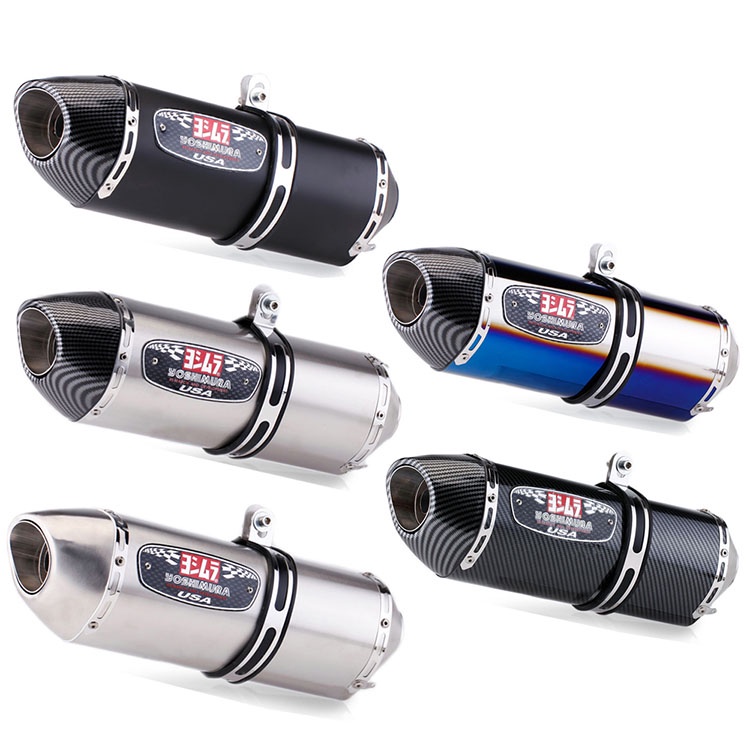 รถจักรยานยนต์ Yoshimura R77 ท่อไอเสียท่อไอเสียปลายท่อไอเสียสแตนเลสพร้อม DB Killer