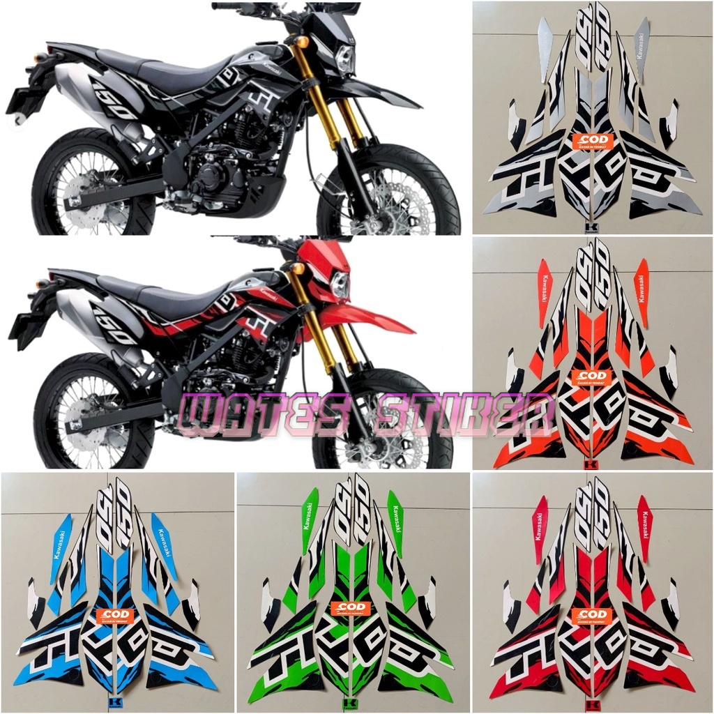 Striping Decal Polet สติกเกอร์รถจักรยานยนต์ kawasaki D-Tracker 2020 2021 2022 se รายการมาตรฐานร่างกาย