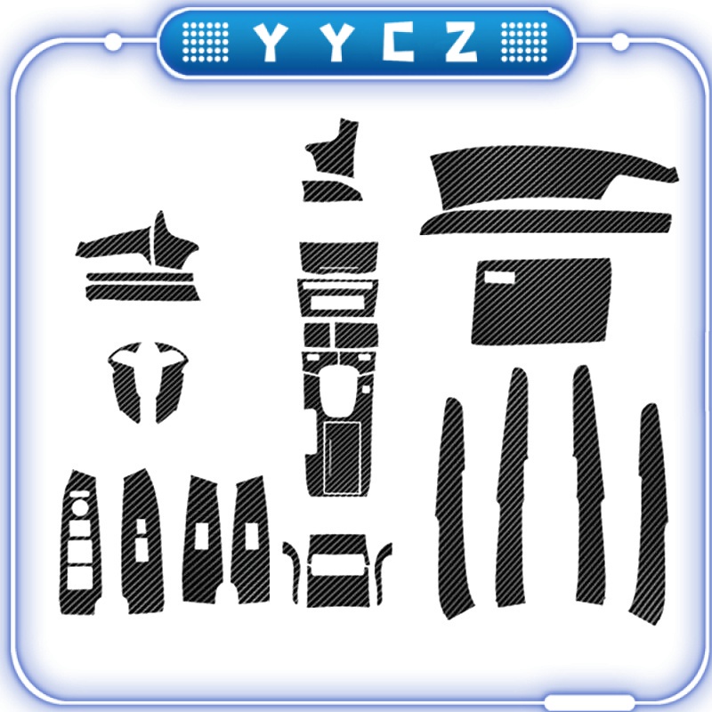 △Yycz△ชุดฝาครอบคาร์บอนไฟเบอร์ ตกแต่งภายในรถยนต์ สําหรับ Honda Accord 2008-2012 29 ชิ้น