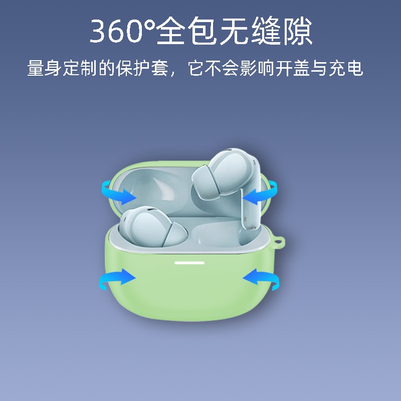 แฟชั่นSolid Color หูฟัง Soft Cases ใช้งานร่วมกับ JEEP EW011 ฝาครอบซิลิโคนพร้อมตะขอ - รูปที่ 5