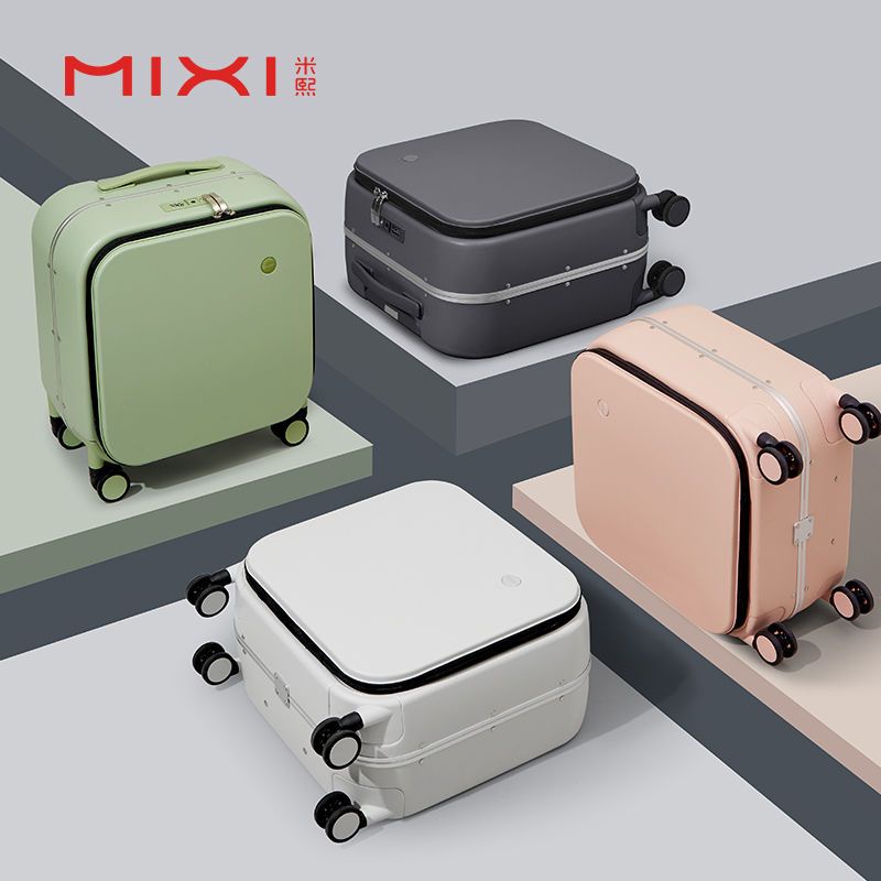 [สินค้าใหม่ พร้อมส่ง] Mixi กระเป๋าเดินทาง แบบเปิดด้านหน้า น้ําหนักเบา ขนาดเล็ก 18 นิ้ว เหมาะกับของขวัญ สําหรับผู้ชาย และผู้หญิง