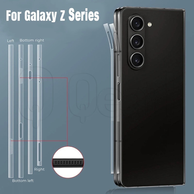 Samsung Galaxy Z Series ฟิล์มอุปกรณ์ต่อพ่วง / Flip4 5 Fold4 5 ฟิล์มป้องกันรอยขีดข่วน บานพับกลาง / สติกเกอร์ป้องกันขอบด้านข้างโทรศัพท์ / ขอบป้องกันด้านข้างโทรศัพท์ กันน้ํา