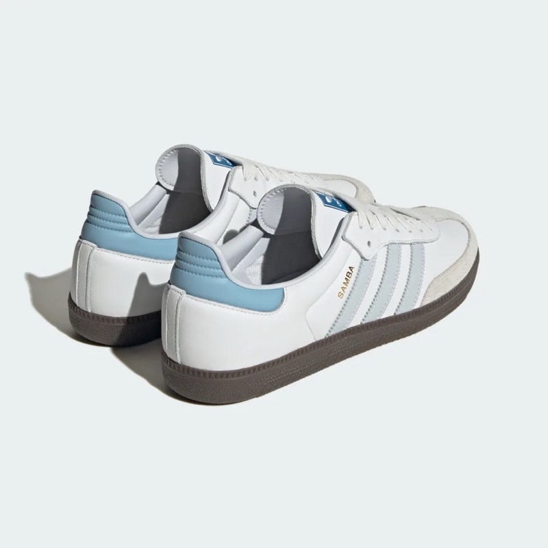 [Genuine] Adidas Samba OG Halo Blue Shoes "EG9327"