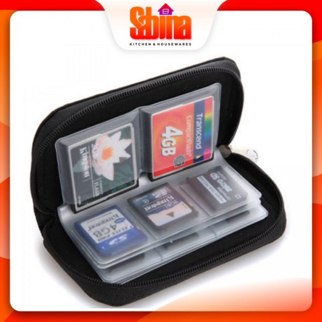 22-Slot MicroSD Memory Card Storage Wallet Bag
