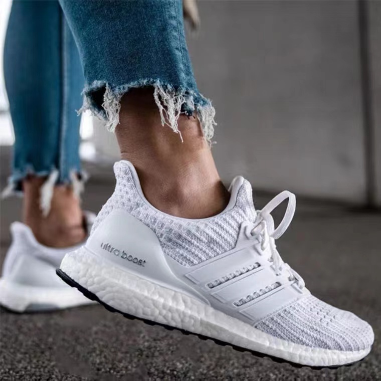Adidas Ultra Boost 4.0 running original men shoes for men and women with box all white sneaker 2023