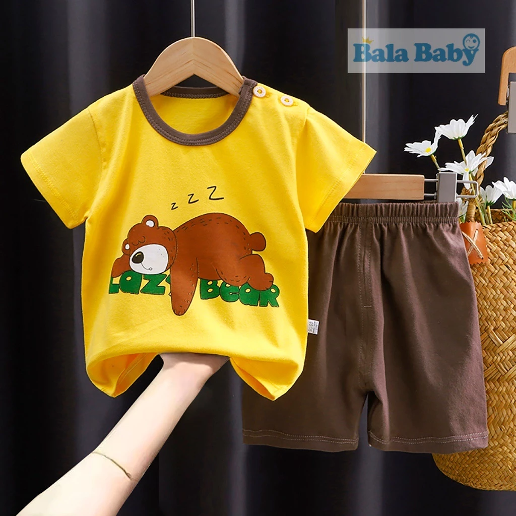 ชุดเด็ก เสื้อผ้าเด็ก เซทเสื้อ+กางเกงขาสั้น size 80-110 cm DXT37 thumbnail 4