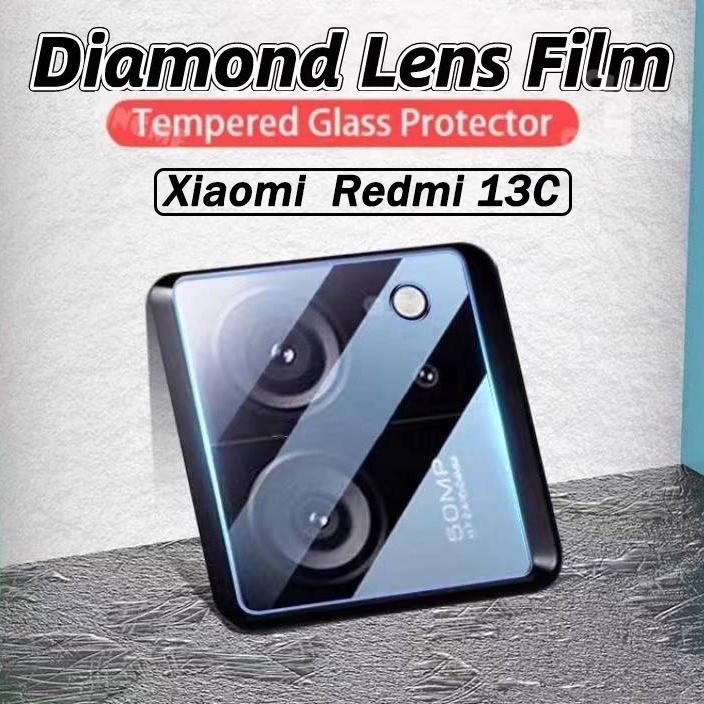 ฟิล์มกระจกเลนส์กล้อง redmi13c ฟิล์มกระจกกันรอย เลนส์กล้อง เต็มเลนส์ xiaomi redmi 13C ฟิล์มเลนส์กล้อง