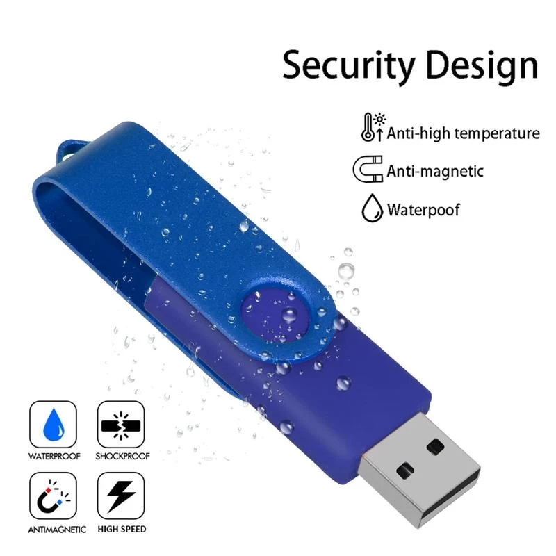 ขายส่ง แฟลชไดรฟ์ USB หมุนได้ ไดรฟ์ปากกา 4GB 8GB 16GB 32GB 64GB แท่ง USB ความเร็วสูง 2. 0 แฟลชไดรฟ์ Pendrive โลโก้ที่กําหนดเอง thumbnail 7