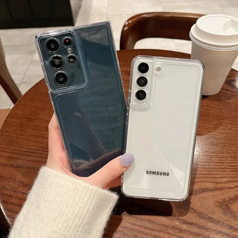 SAMSUNG Space ClearกันกระแทกสําหรับSamsung Galaxy S25 S24 S23 S22 S21 S20 S10 FE Plus Ultra Edge S8 