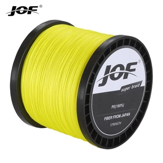 Jof สายเบ็ดตกปลา PE ถัก ยาว 1000 เมตร 4 เส้น