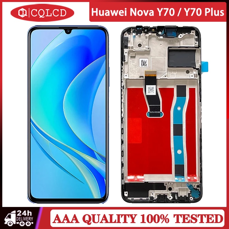 แผงหน้าจอสัมผัสดิจิทัล LCD พร้อมกรอบ สําหรับ Huawei Nova Y70 Nova Y70 Plus MGA-LX9