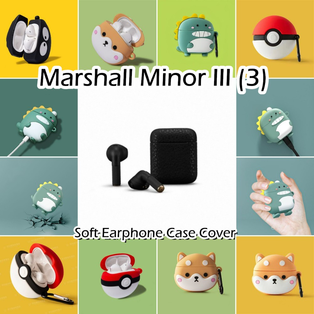 พร้อมส่ง!สําหรับ Marshall Minor III (3) Case การ์ตูนไดโนเสาร์น่ารัก ซิลิโคนนุ่ม เคส เคสหูฟัง