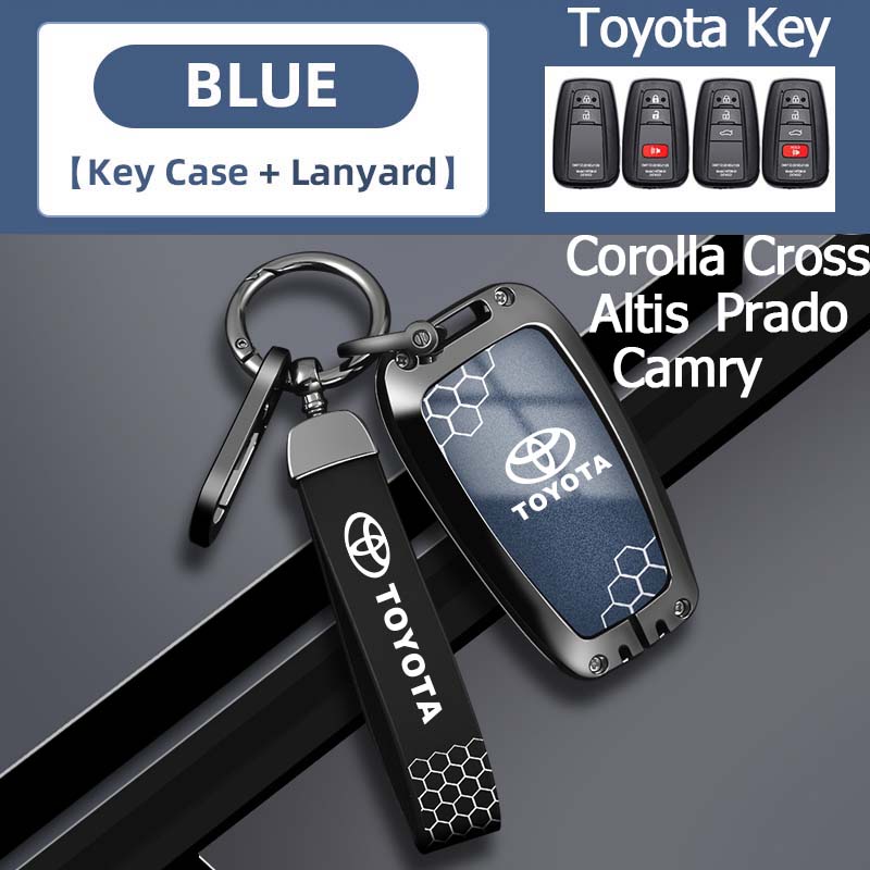 เคสกุญแจรีโมทรถยนต์ สําหรับ Toyota Prado Corolla 2023 Corolla Cross Altis 2023 Camry Key FOB