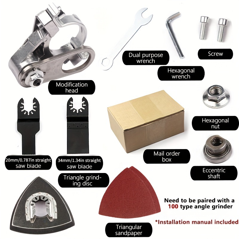 MOVATEK ชุดแปลงหินเจียร ชุดอุปกรณ์เสริมหัวขัดเจียร หัวแปลงหินเจียรเป็นหัวตัดไม้ ชุดอุปกรณ์เสริมหัวขัดเจียร หัวแปลง