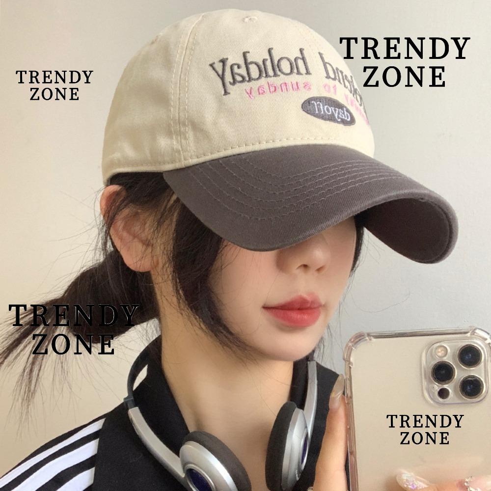 หมวกแก๊ปเบสบอล  ผ้าฝ้าย ปรับได้ ป้องกันแดด สไตล์เรโทร [Trendyzone]