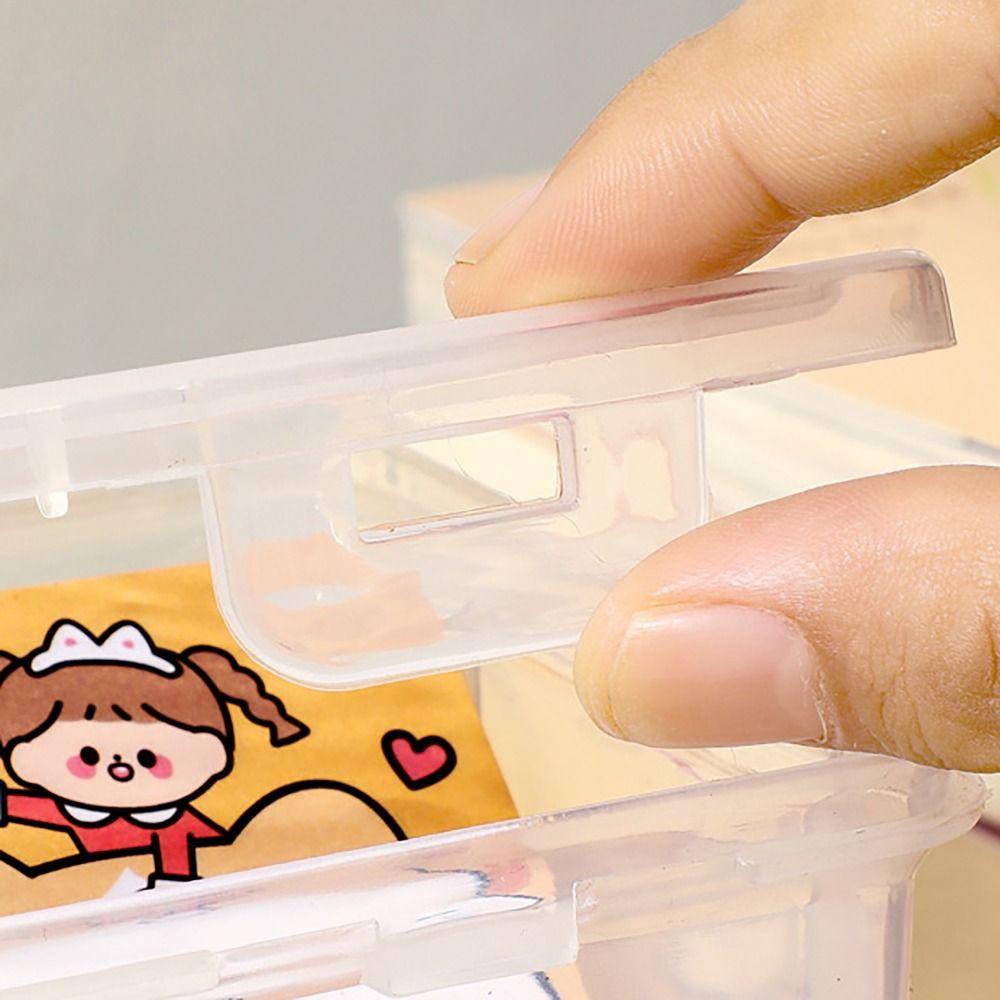 Janfat กล่องเก็บเครื่องเขียน, อุปกรณ์เครื่องเขียน ดินสอปากกาความจุขนาดใหญ่, มัลติฟังก์ชั่นโปร่งใส Desktop Organizer ที่ใส่ปากกาโรงเรียน Office - รูปที่ 4