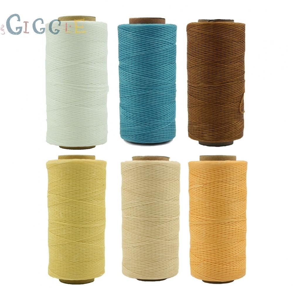 Leather Braided Wax Cord Craft Leather Flat Wax Thread Polyester Microfiber