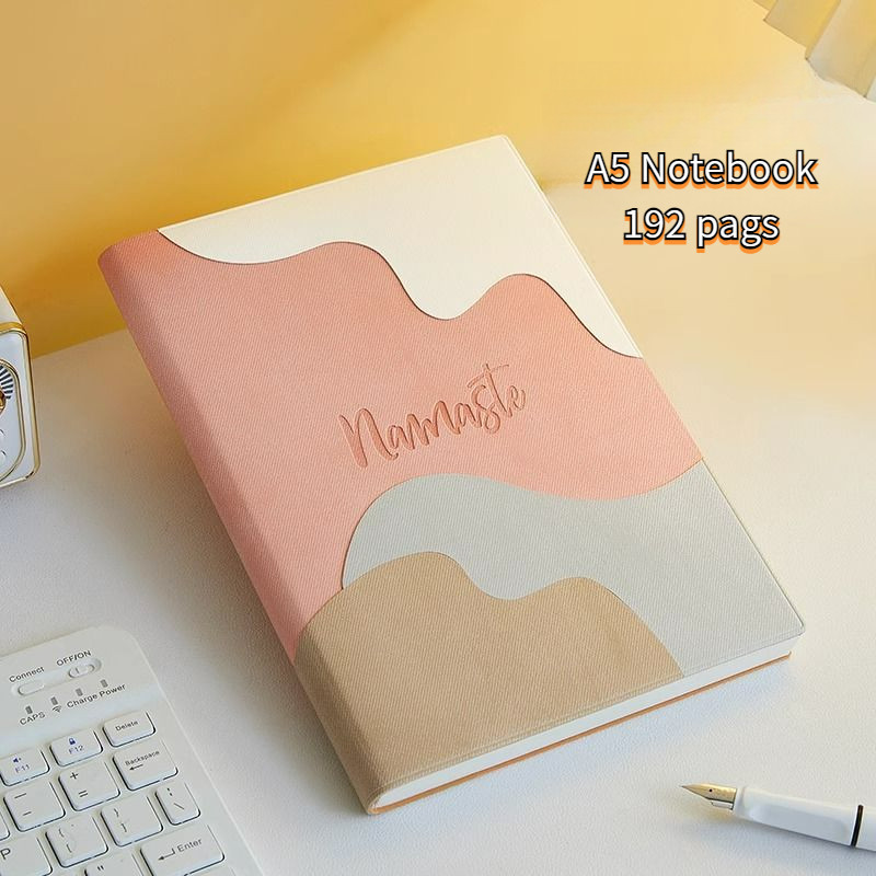 [LC] สมุดโน้ตไดอารี่ ปกหนัง PU ขนาด A5 สําหรับสํานักงาน