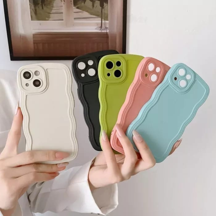 OPPO A52 COLOR WAVE CASE OPPO A72 OPPO A92 SOFT WAVE CASE MODERN ANTI-DIRT HP CASE
