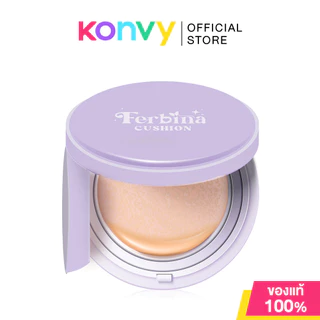 FERBINA Premium Full Coverage Cushion SPF 50 PA+++ 15g เฟอบีน่า คุชชั่นเนื้อบางเบา.