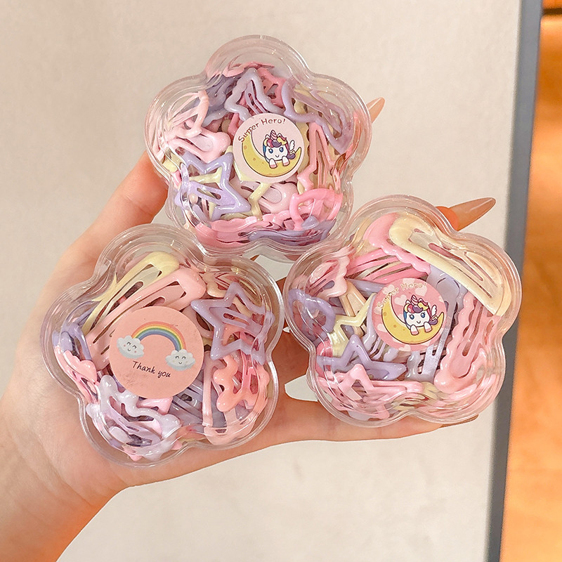 4ชิ้นชุดกิ๊บติดผมสําหรับผู้หญิง/เด็กแฟชั่นเกาหลีใหม่น่ารักกิ๊บติดผมเด็กคลิปด้านข้างคลิปหน้าม้ากิ๊บเครื่องประดับผม