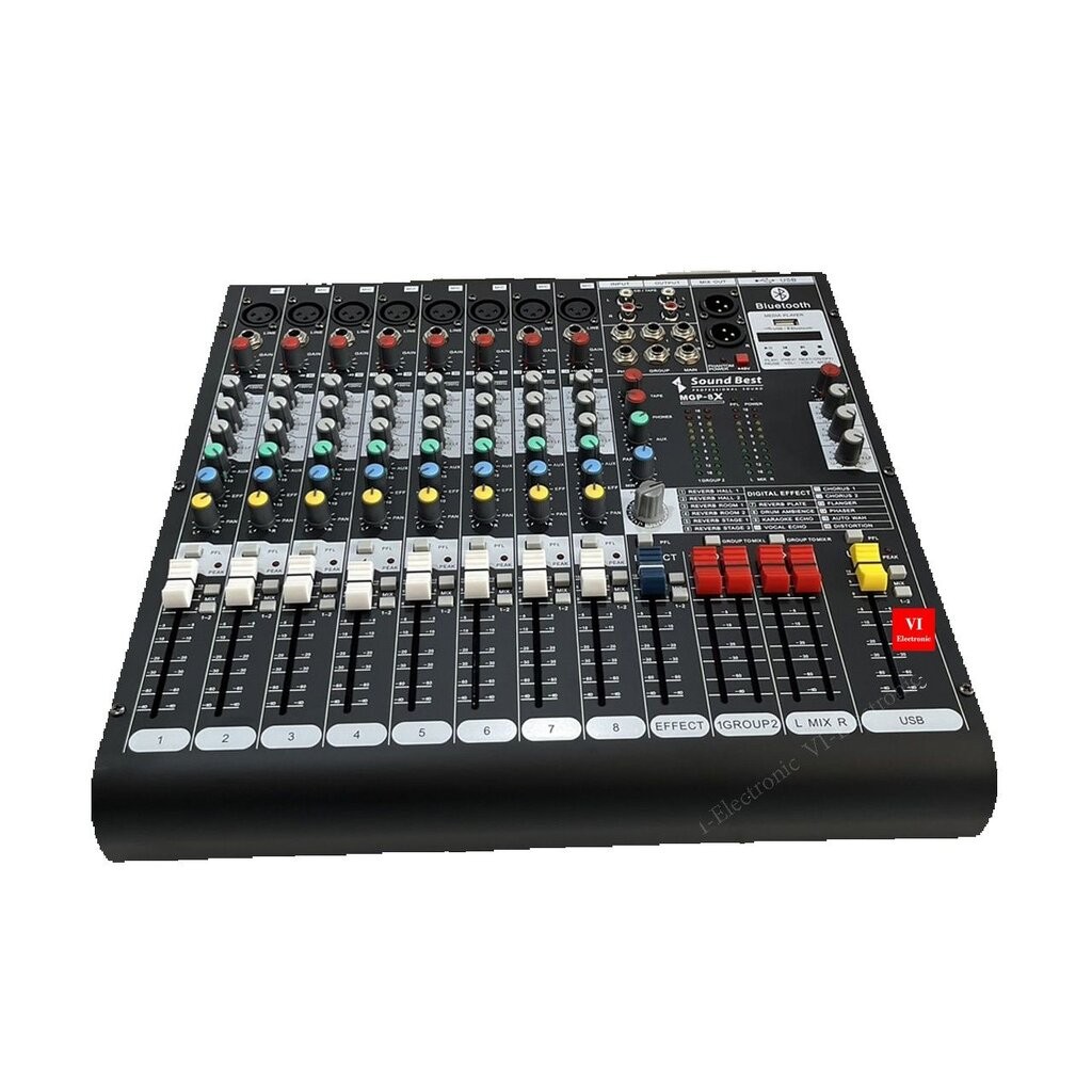(ฟรีจัดส่ง) มิกเซอร์ SoundBest MGP-6X MGP-8X MGP-12X USB-Bluetooth เครื่องขยายเสียง sound best