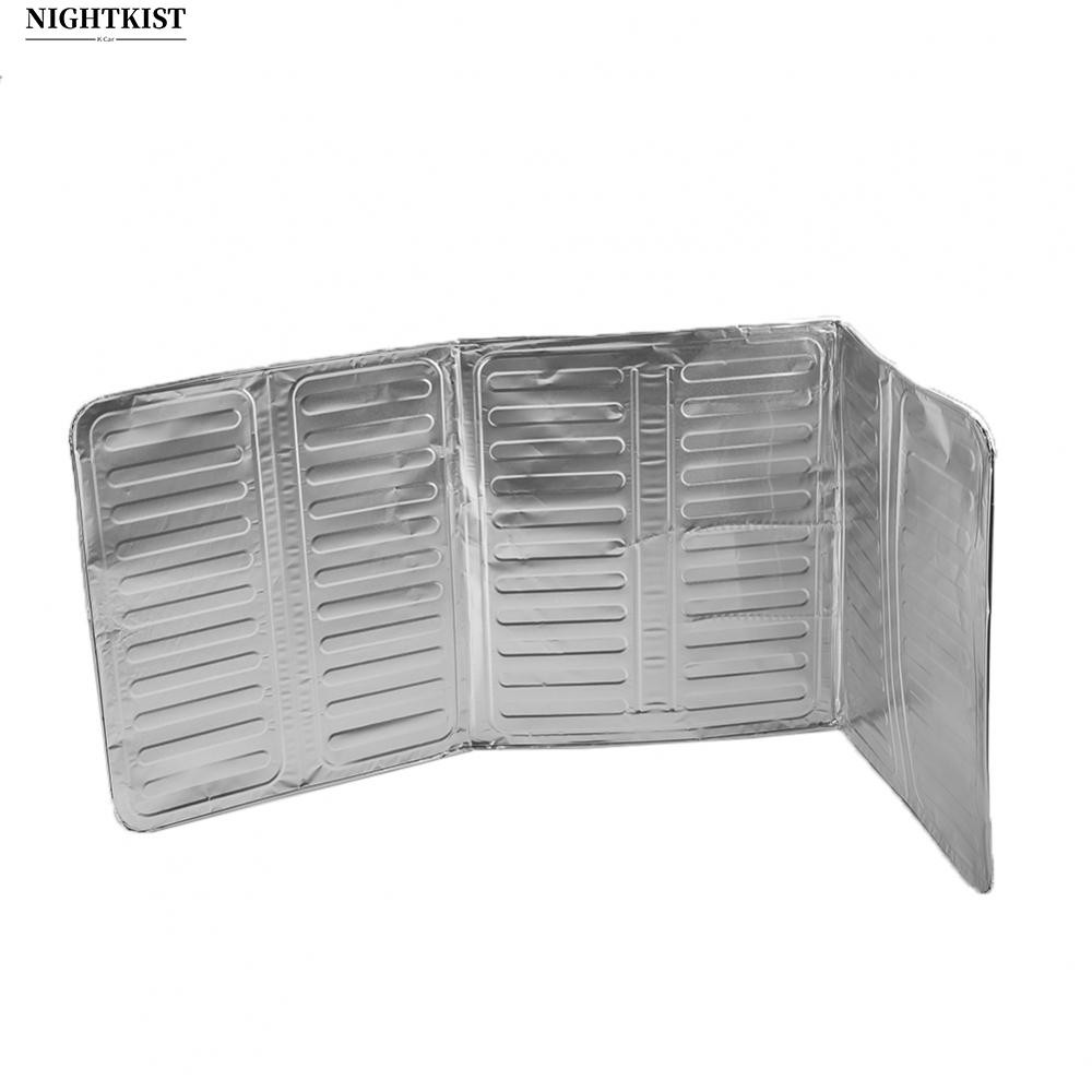 Kitchen Oil Cooking Frying Oil Splash Screen Three Hinged Panels Aluminum Foil
