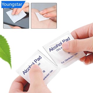 FYY 100/50 ชิ้นทิ้งแอลกอฮอล์สําลีแผ่นฆ่าเชื้อเช็ดเลนส์กล้องแ…