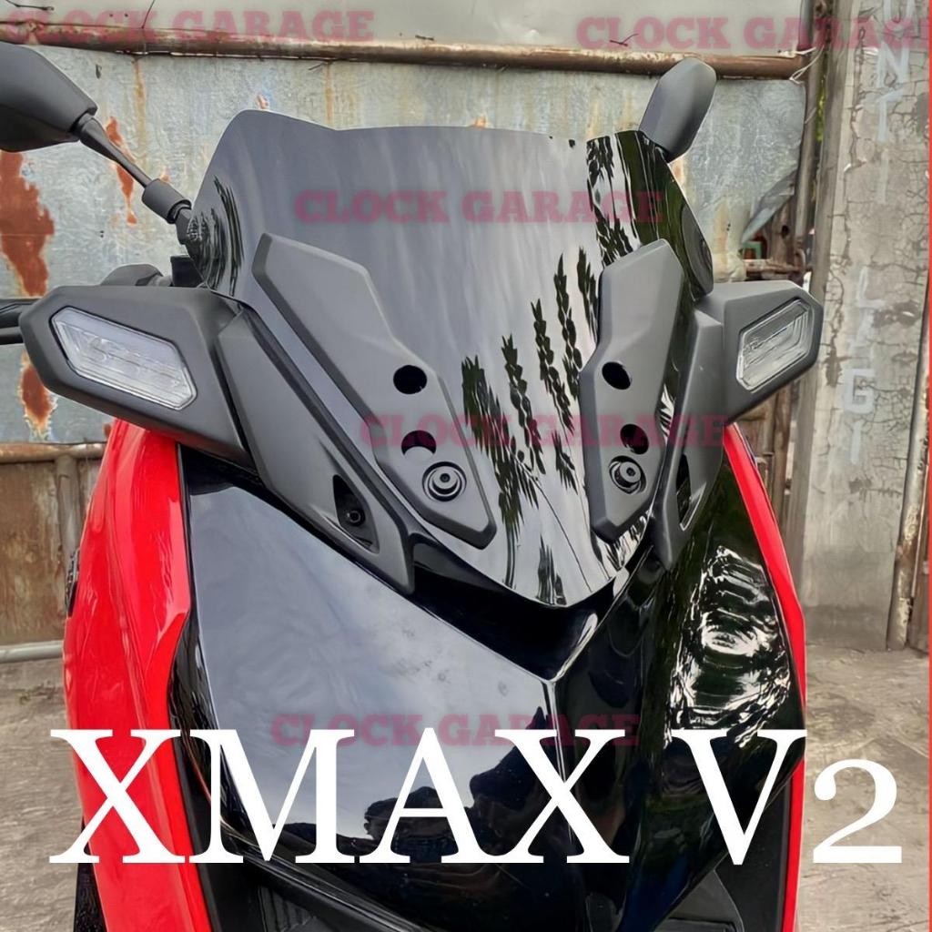 Clockgaragemotoshop กระจกบังลม XMAX ใหม่ 2023, Visor XMAX new 2023, XMAX Visor xmax winshield xmax ร