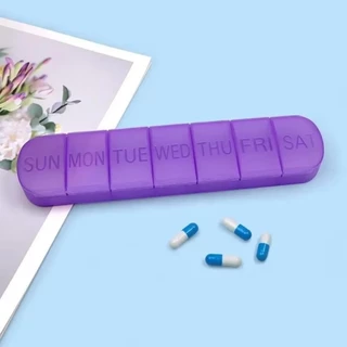 Nicesi รายสัปดาห์ยา,มินิแบบพกพายา Dispense Pill, 7 กริดกล่องยาขนาดใหญ่ความจุแท็บเล็ตคอนเทนเนอร์ยา Organizer