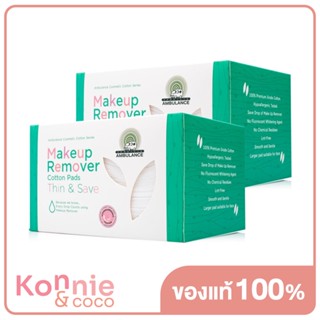 [แพ็คคู่] Ambulance Cosmetic Pads Thin &amp; Save [80 Sheets x 2pcs].