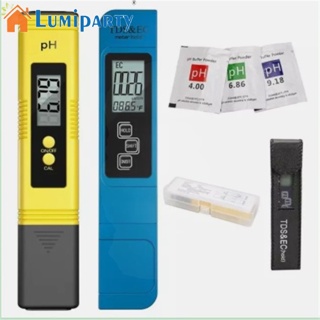 Lumiparty เครื่องวัดค่า Ppm 0-9990ppm 0.0-14.0 Ph ดิจิทัล สําหรับตู้ปลา 2 ชิ้น