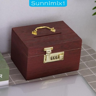 [Sunnimix1] กล่องไม้ สไตล์วินเทจ สําหรับเก็บเครื่องประดับ กระปุกออมสิน