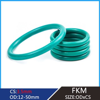 โอริงซีลยางฟลูออรีน FKM ความหนา 3.5 มม. 12 มม.-50 มม. สีเขียว แบบเปลี่ยน สําหรับแหวนโอริง 3 ชิ้น 5 ชิ้น 10 ชิ้น 15 ชิ้น