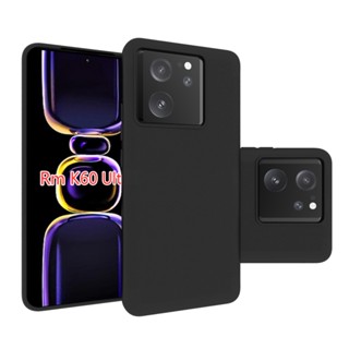 เคสโทรศัพท์มือถือ ซิลิโคนนิ่ม TPU สีดํา สําหรับ Xiaomi Redmi K60 Ultra