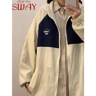 SWAY  เสื้อกันหนาว แขนเสื้อยาว แบบสบาย ๆ เกาหลีค่ะ 2023 NEW  ทันสมัย ทันสมัย Unique Stylish A96K05G 36Z230909