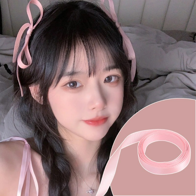 ยางรัดผม ผ้าไหมถักเปีย แบบเกลียว สไตล์เกาหลี / ยางมัดผมหางม้าคู่ / ยางรัดผมหางม้า แบบสาวหวาน / ที่ใส่ผมหางม้า สําหรับเด็กผู้หญิง สุดเท่