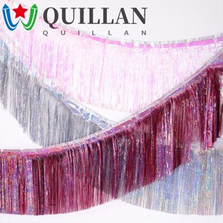 Quillan ผ้าม่านฟอยล์ สร้างสรรค์ DIY สําหรับแขวนตกแต่งบ้าน ปาร์ตี้ คริสต์มาส งานแต่งงาน