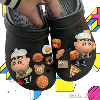 crayon Xiaoxin CROCS Jibbitz set（ไม่รวมรองเท้า）CROCS Jibbitz จี้กระดุม 3D อุปกรณ์เสริม สําหรับตกแต่งรองเท้า diy