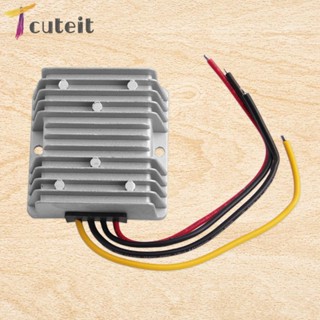 Tcuteit ตัวแปลง DC 48V เป็น 12V ประสิทธิภาพสูง สําหรับรถพ่วง รถบรรทุก กอล์ฟ