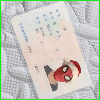 Yg ที่ครอบหัวบัตรประจําตัว แบบใส ลาย Ultraman Spider-Man Batman