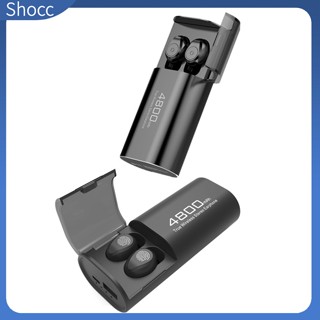 Shocc F9 หูฟังไร้สาย พร้อมไมโครโฟนตัดเสียงรบกวน 4800 MAh สําหรับสมาร์ทโฟน