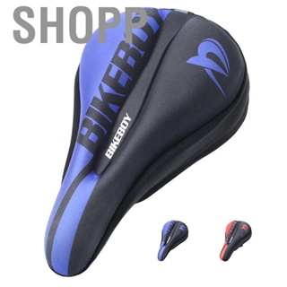 Shopp Bike Seat Cushion Breathable Fiber Fabric Soft High Resilience Silicone Filling Thickened Saddle Cover