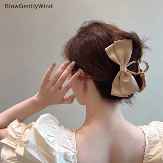 Blowgentlywind กิ๊บติดผมโลหะ สองด้าน โบ ผูกปม เครื่องประดับผม BGW