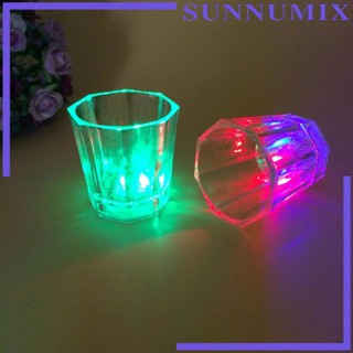 [Sunnimix] แก้วแชมเปญ มีไฟ LED Pp เหมาะกับค็อกเทล บาร์ บาร์ แก้ว ปิ้งขนมปัง แก้ว สําหรับคลับ ครบรอบ ปิกนิก งานแต่งงาน