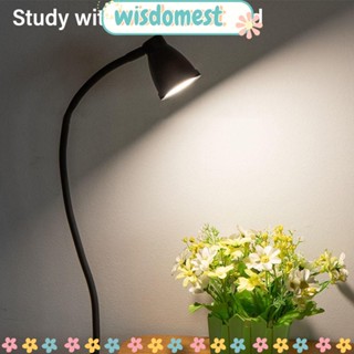 WISDOMEST โคมไฟ LED USB หรี่แสงได้ แบบคลิปหนีบ ช่วยในการนอนหลับ สําหรับเด็ก